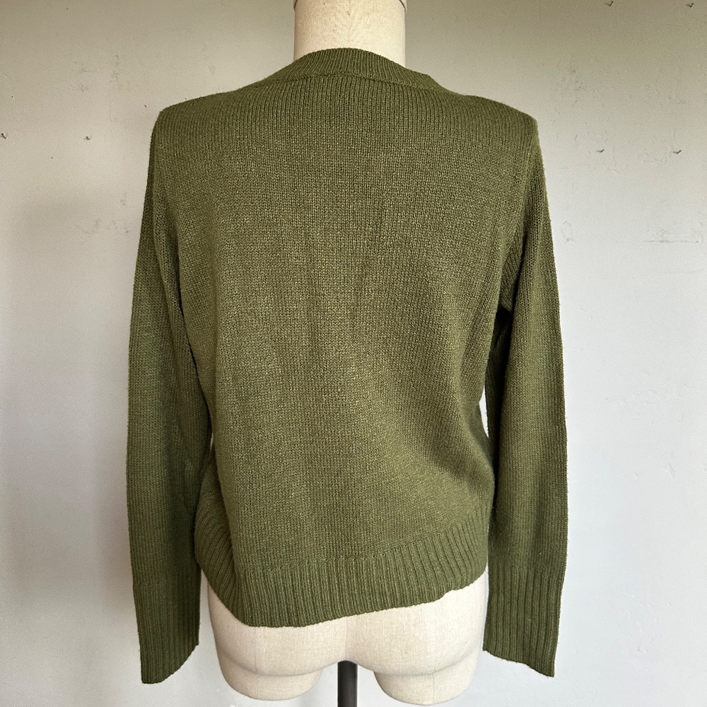 Divided Brand Crew neck green knit sweater | Size S - Picture 3 of 4